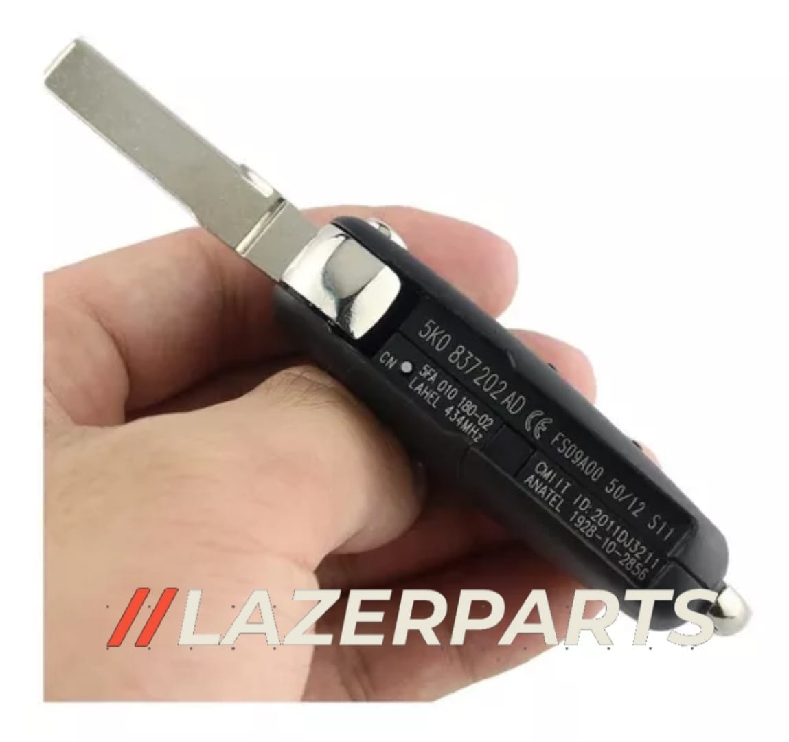 Carcaza Original de Llave Tipo Navaja 3 Botones para Volkswagen Jetta